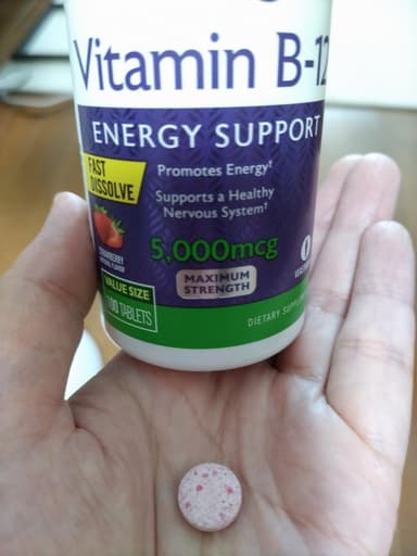 [Natrol]ビタミンB12ファーストディゾルブ5000mcg 【1本100錠】 レビュー投稿画像 サムネイル