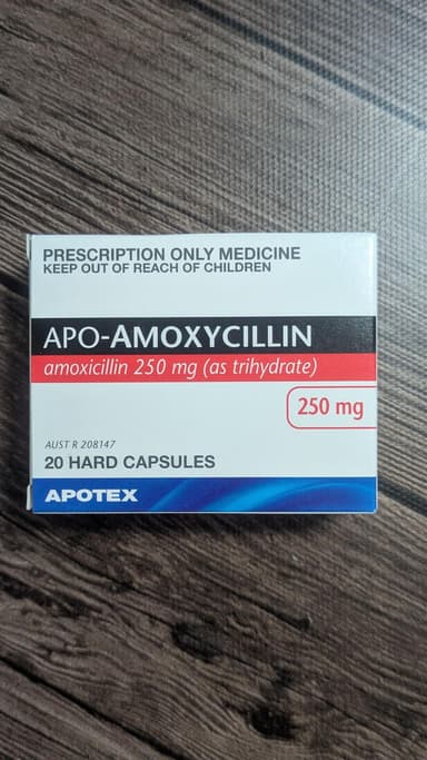 [サワシリンジェネリック]APOアモキシシリン250mg 【1箱20ハードカプセル】 レビュー投稿画像 サムネイル