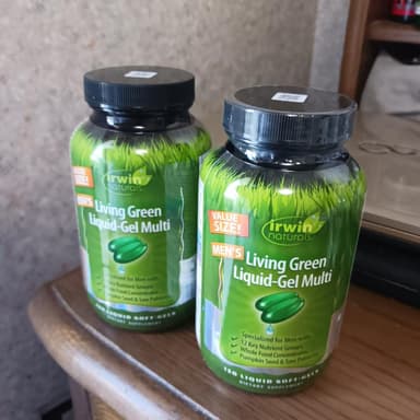 [irwin naturals]リビンググリーンリキッドジェルマルチ(男性用) 【1本120リキッドソフトジェル】 レビュー投稿画像 サムネイル