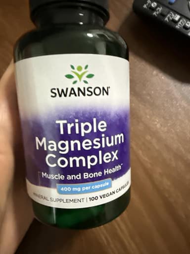 [SWANSON]トリプルマグネシウムコンプレックス400mg 【1本100ベジカプセル】 レビュー投稿画像 サムネイル