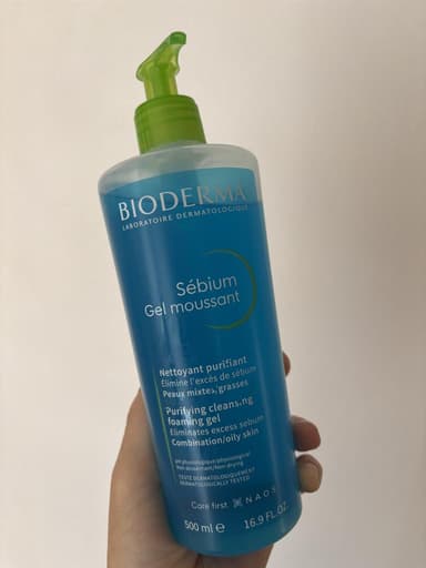 [BIODERMA]セビウムジェルムソン ピュリファイングクレンジングフォーミングジェル 【1本500ml】 レビュー投稿画像 サムネイル