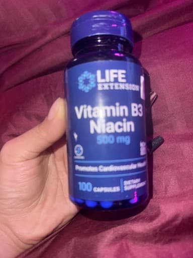 [LIFE EXTENSION]ビタミンB3ナイアシン500mg 【1本100カプセル】 レビュー投稿画像 サムネイル