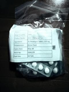 [ジスロマックジェネリック]アジー250mg レビュー投稿画像 サムネイル