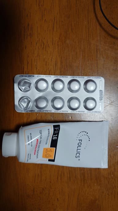 [FOLLICS]FR16クリーム60ml1本＋SAP-フィナロイド1mg100錠1箱 レビュー投稿画像 サムネイル