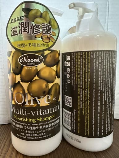 [O'Naomi]オリーブ＆マルチビタミンナリッシングシャンプー 【1本800ml】 レビュー投稿画像 サムネイル