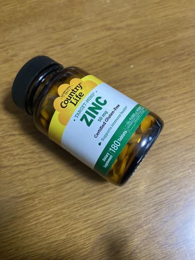 [Country Life]ジンク50mg 【1本180錠】 レビュー投稿画像 サムネイル