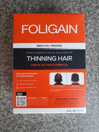 [FOLIGAIN]トリプルアクションフォーミュラforシニングヘア(男性用) 【1箱59ml】 レビュー投稿画像 サムネイル
