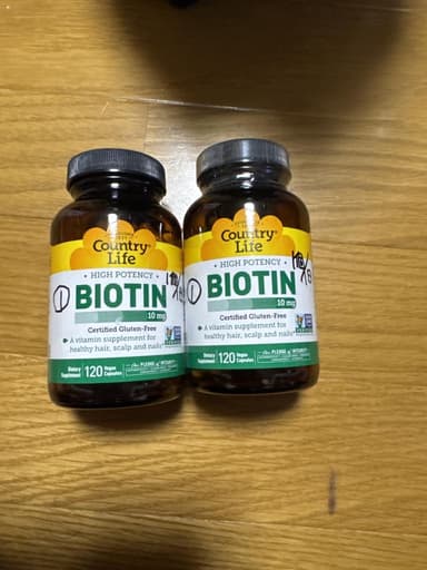 [CountryLife]ハイポテンシービオチン10mg 【1本120ベジカプセル】 レビュー投稿画像 サムネイル