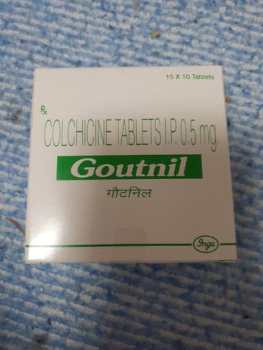 [コルヒチンジェネリック]グーニル0.5mg 【1箱150錠】 レビュー投稿画像 サムネイル