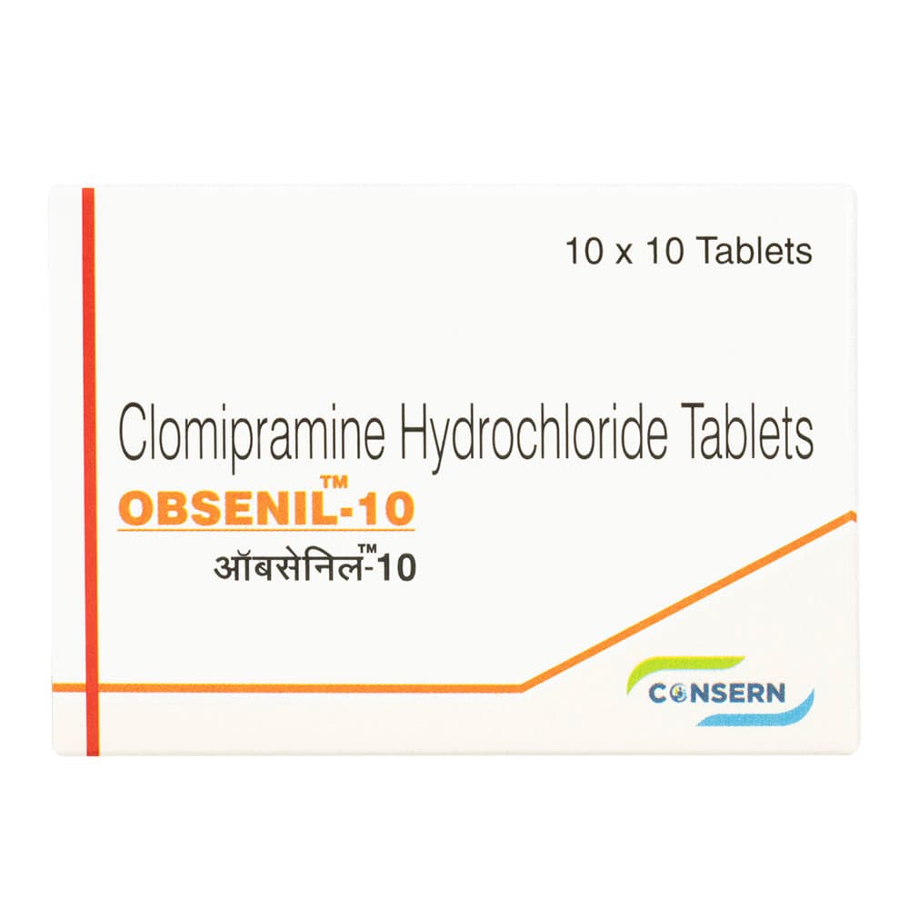 [アナフラニールジェネリック]オブセニル10mg 【1箱100錠】