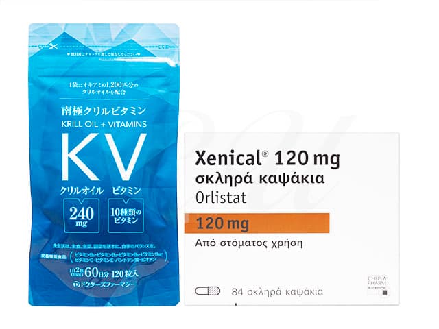 ゼニカル120mg84錠1箱＋[ドクターズファーマシー]南極クリルビタミン120粒1袋