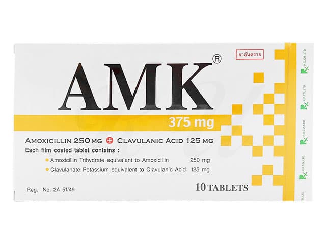 [オーグメンチンジェネリック]エーエムケー375mg 【1箱10錠】