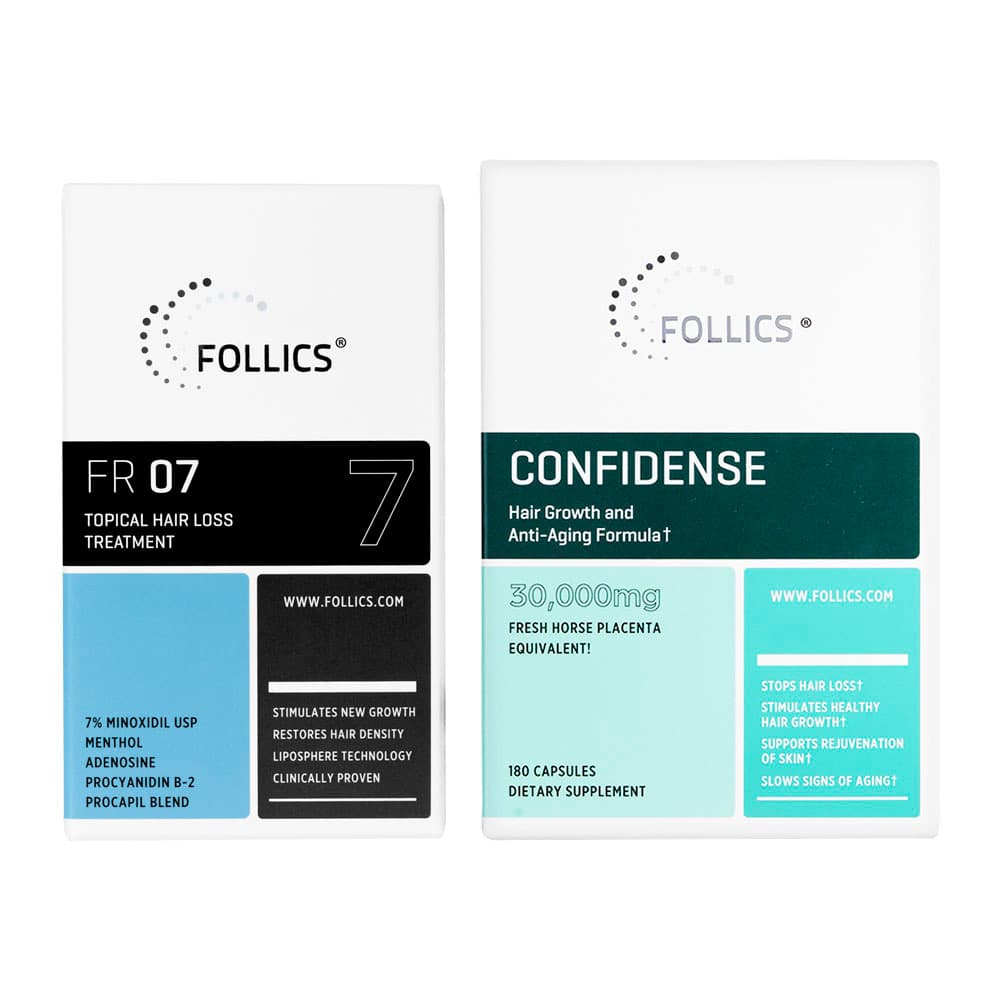 [FOLLICS]FR07ローション60ml1本＋コンフィデンス30000mg180錠1本