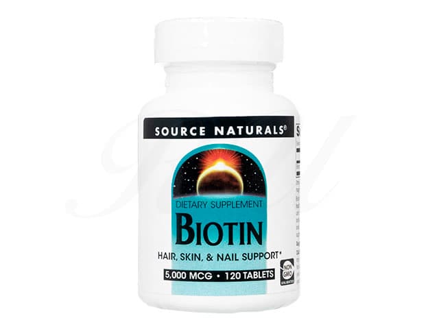 [SourceNaturals]ビオチン5000mcg 【1本120錠】