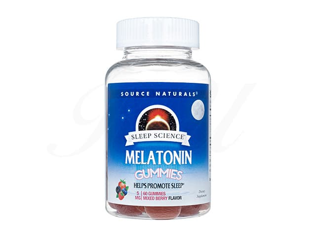 [SOURCE NATURALS]メラトニングミ5mg 【1本60粒】