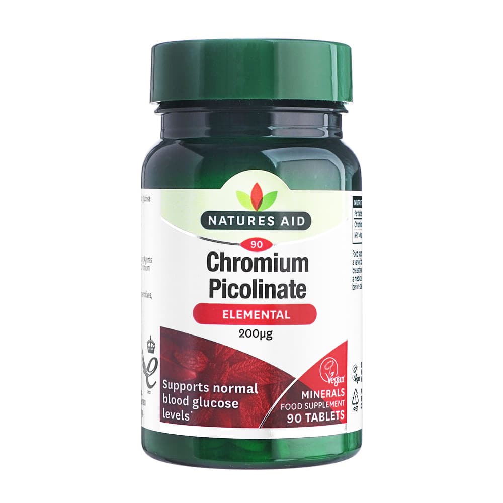 [NATURES AID]クロミウムピコリネート200mcg 【1本90錠】
