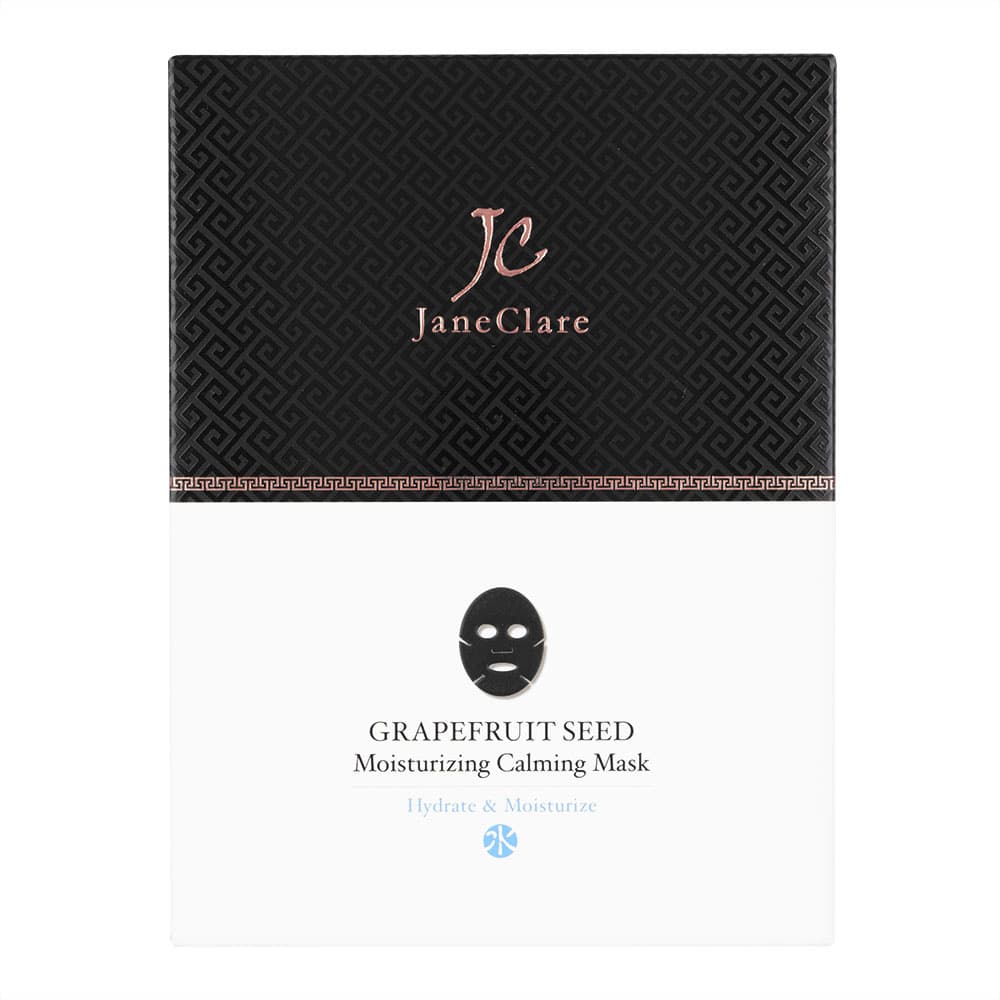 [JaneClare]グレープフルーツシード モイスチャライジングカーミングマスク 【1箱4枚】