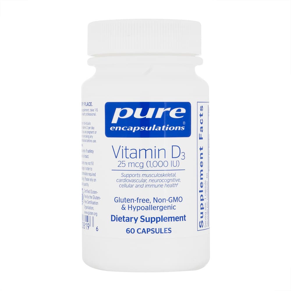 [pure encapsulations]ビタミンD3_25mcg(1000IU) 【1本60カプセル】