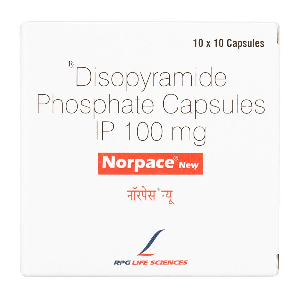[リスモダンジェネリック]ノルペースニュー100mg 【1箱100カプセル】