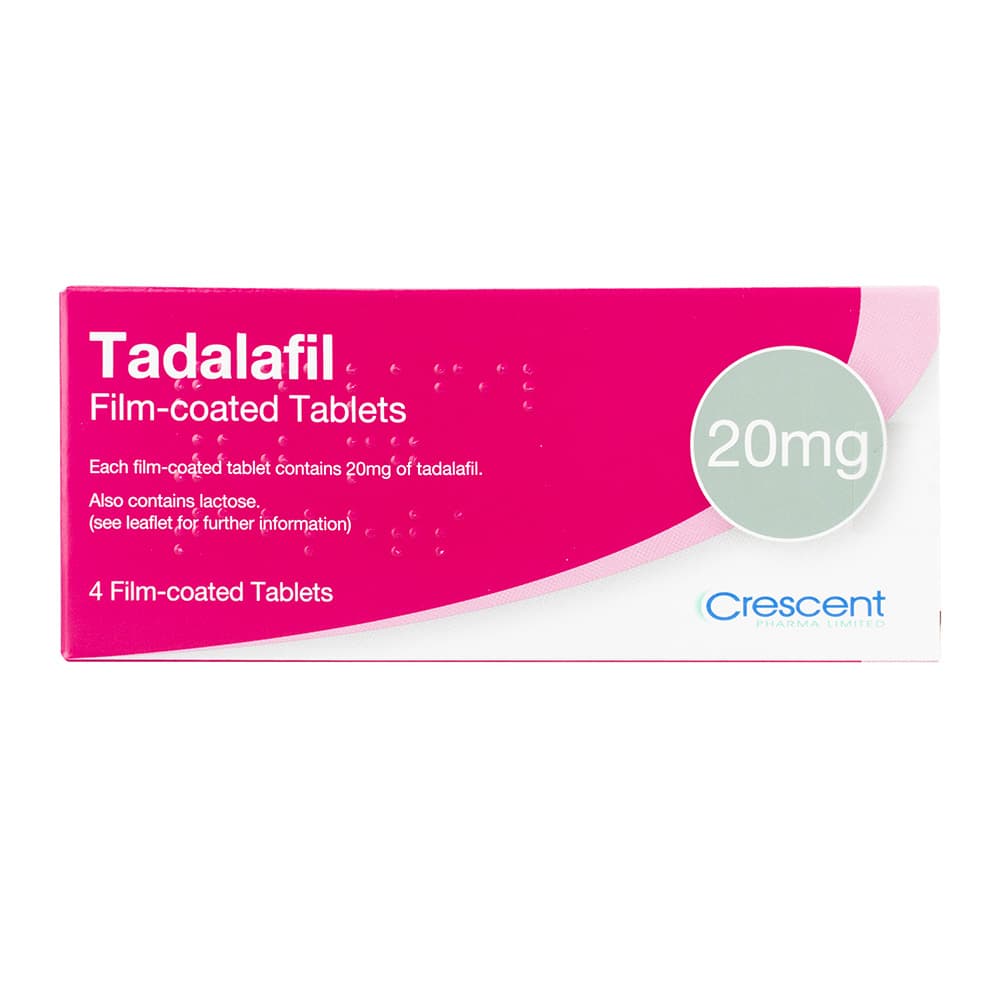 [シアリスジェネリック]タダラフィル20mg 【1箱4錠】