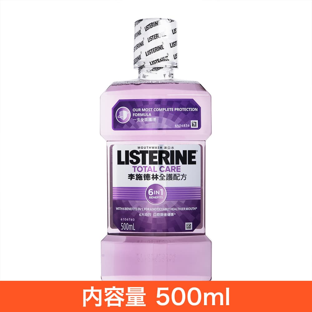 リステリントータルケアNo.6(海外版・フッ素配合) 【1本500ml】