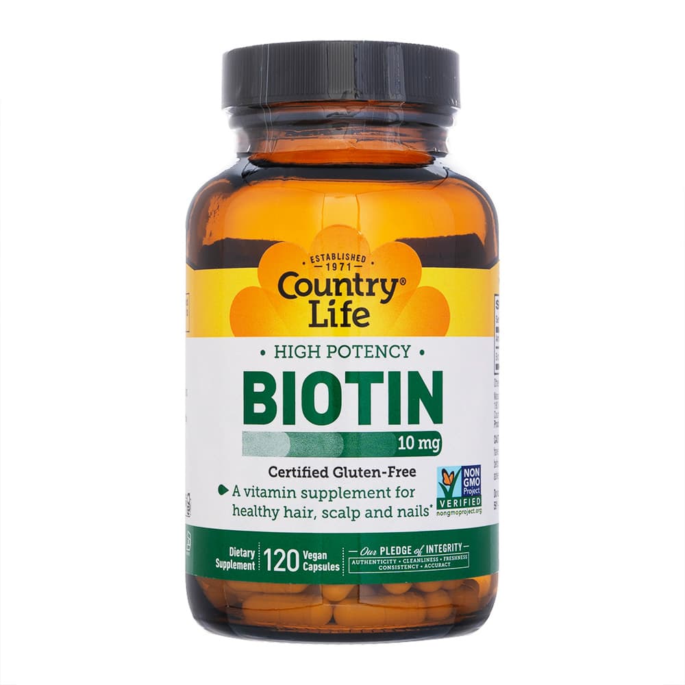 ハイポテンシービオチン10mg (High Potency Biotin) 【カントリーライフ社製】