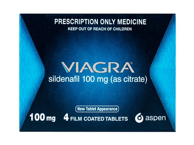 バイアグラ100mg(オーストラリア版) 【1箱4錠】