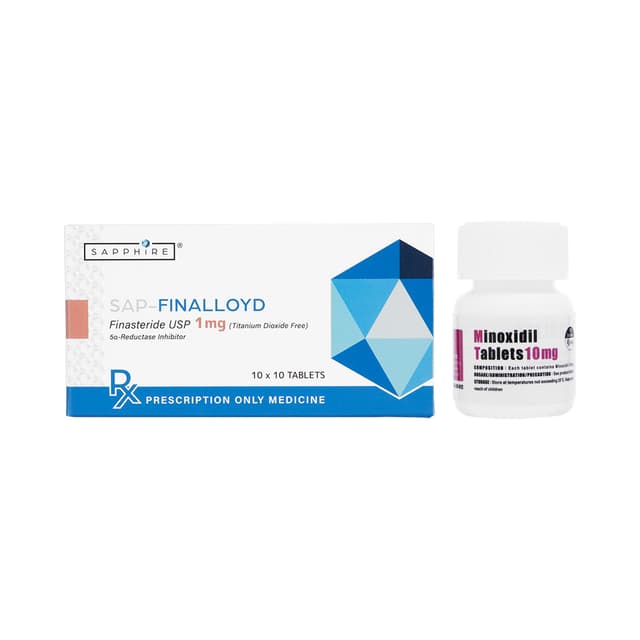 フィナロイド100錠+ミノキシジル10mg100錠
