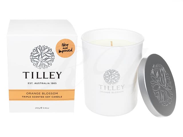 オレンジブロッサム・トリプルセンティッドソイキャンドル(Tilley)