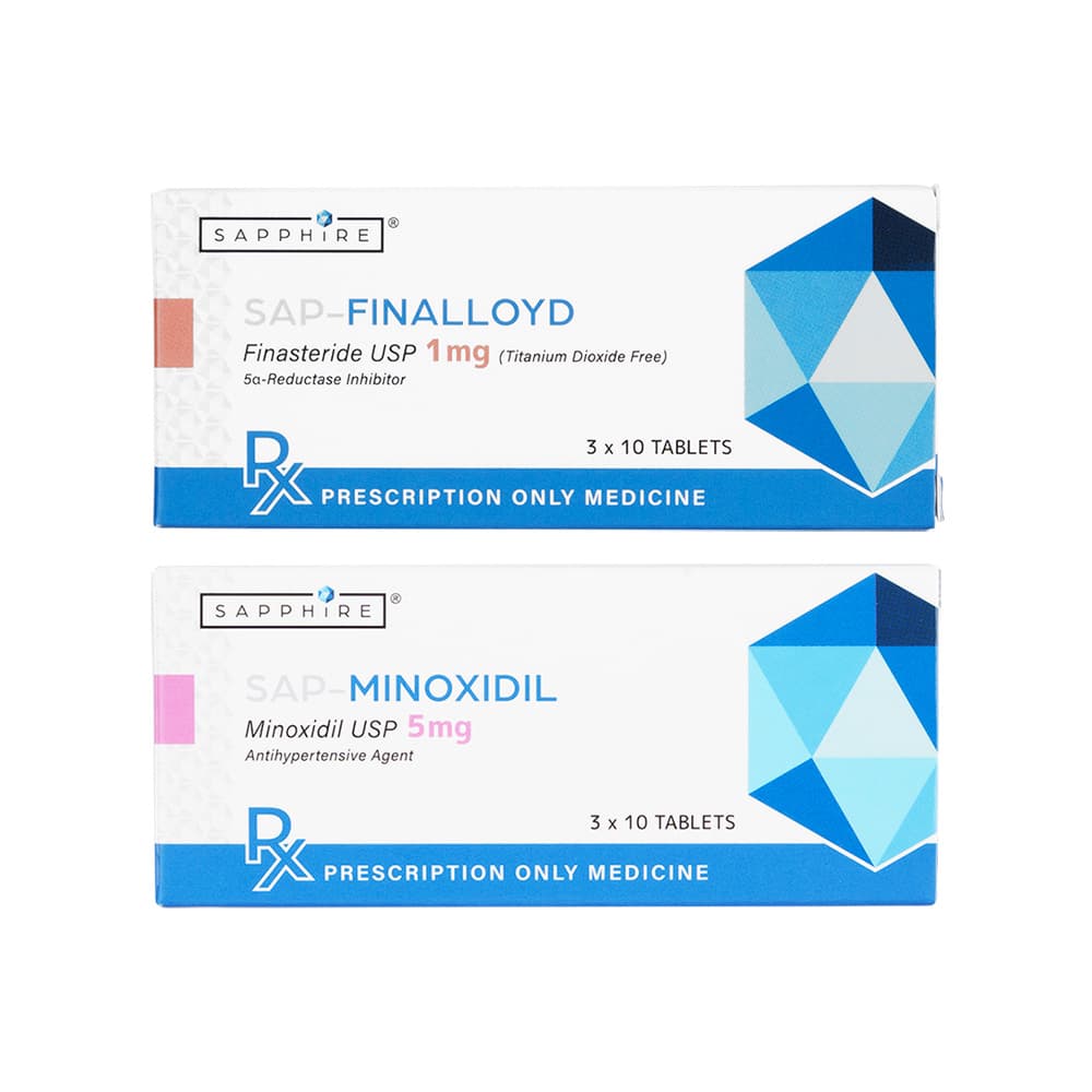 フィナロイド1mg30錠1箱+ミノキシジル5mg30錠1箱 【1セット】