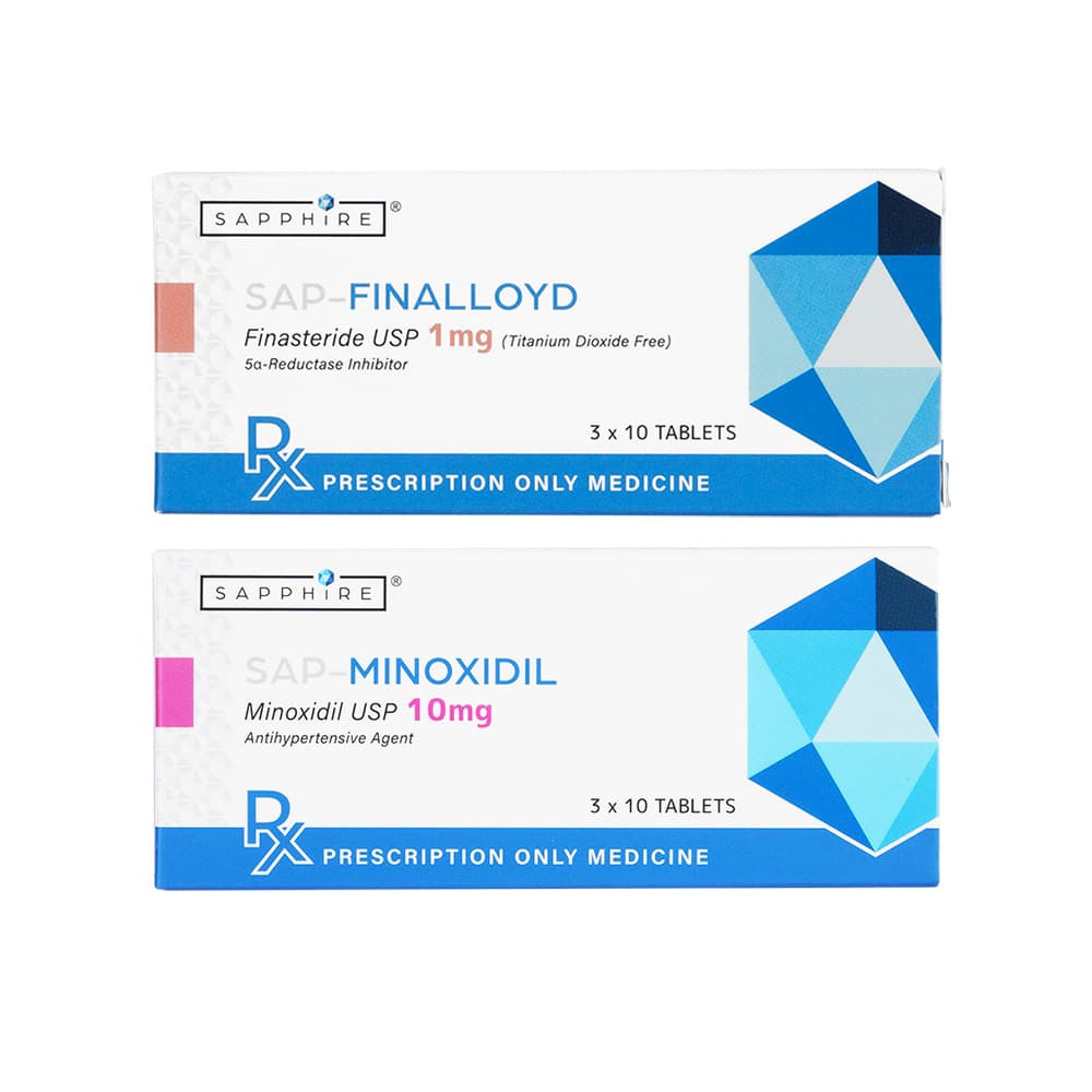 フィナロイド1mg30錠1箱+ミノキシジル10mg30錠1箱 【1セット】